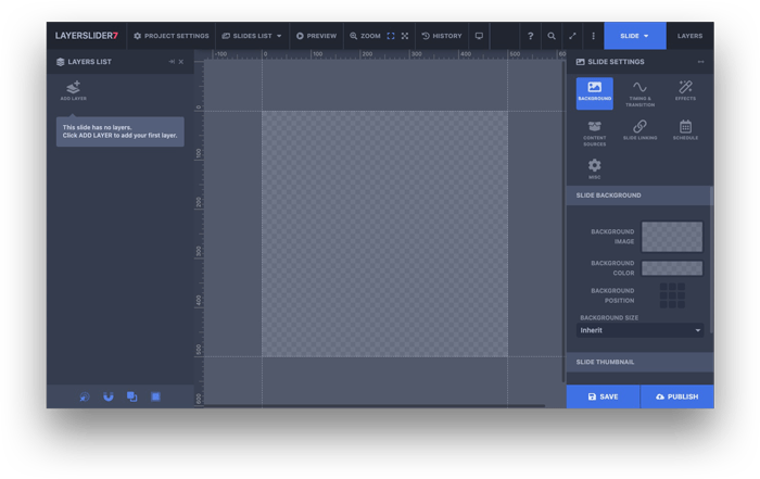 LayerSlider Project Editor
